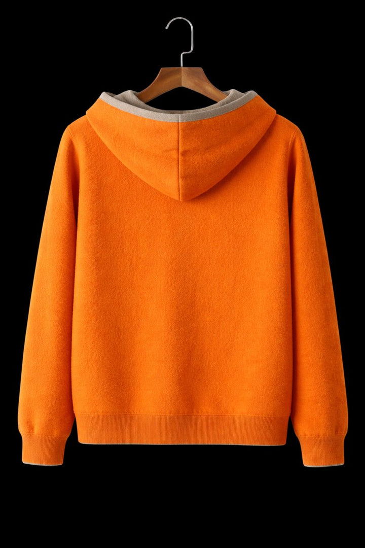 James | Men's Reversible Wool Zip Hoodie Fleece Lined