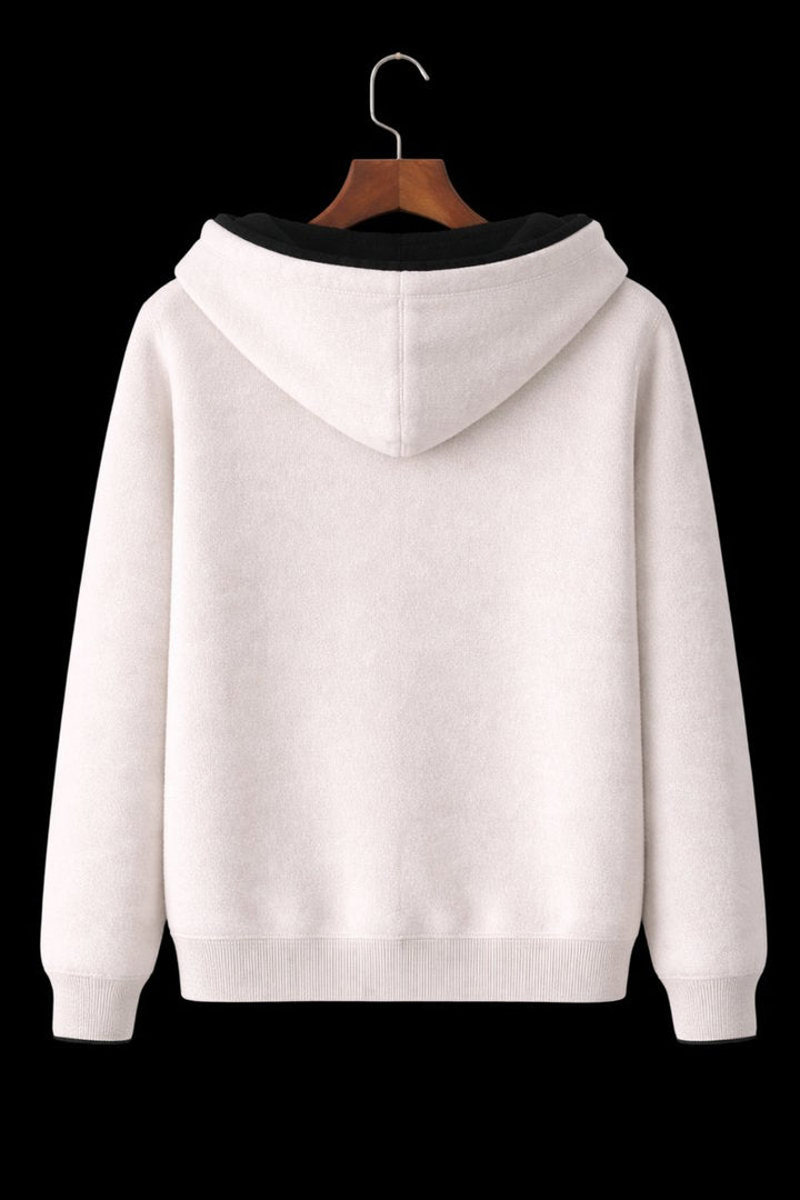 James | Men's Reversible Wool Zip Hoodie Fleece Lined