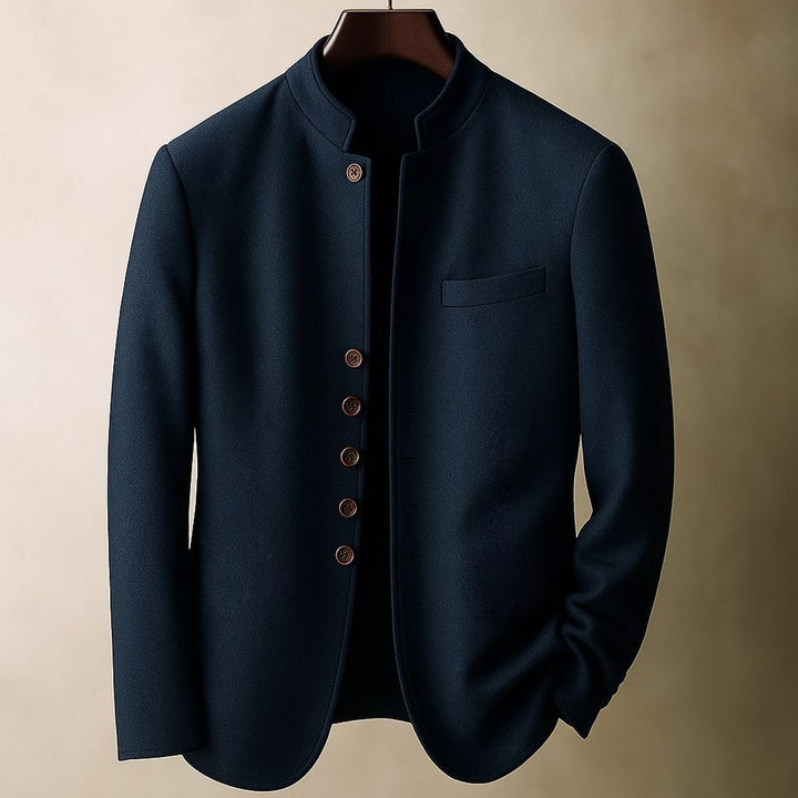 Alfie | Men's Wool Stand-Collar Tailored Jacket Coat