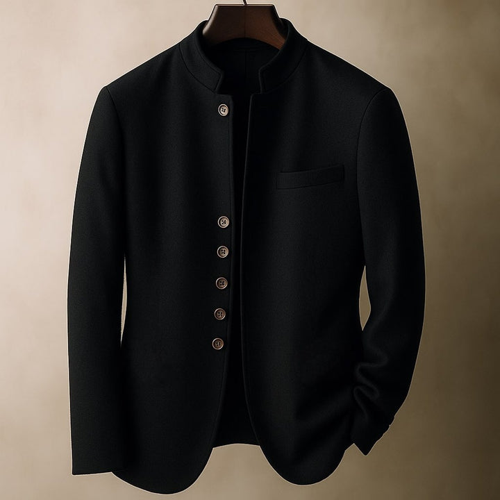 Alfie | Men's Wool Stand-Collar Tailored Jacket Coat