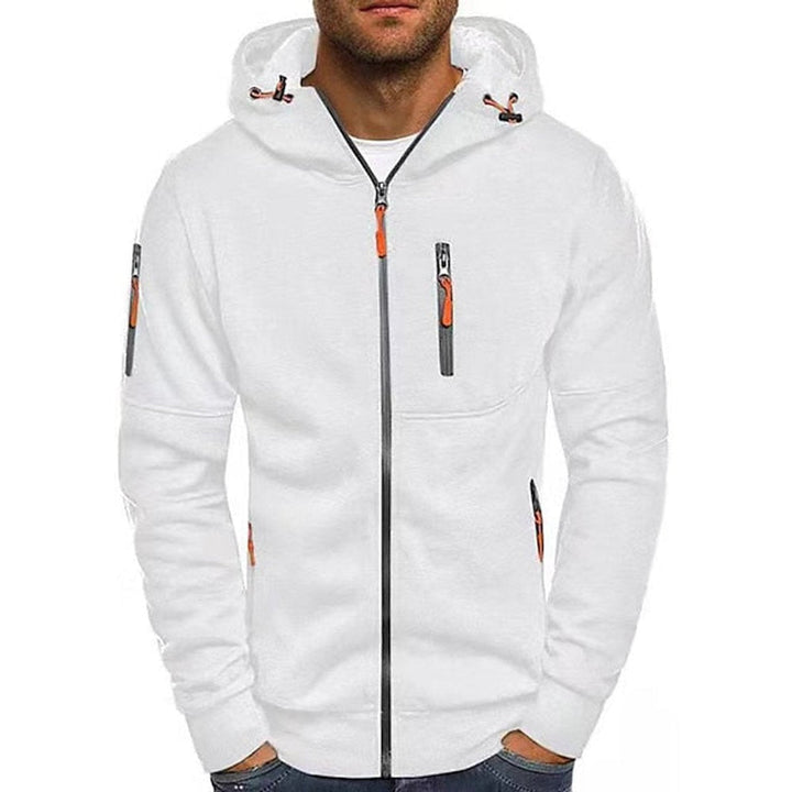 Theo | Men's Fleece Zip Hoodie Drawstring Hood Multi-Pocket