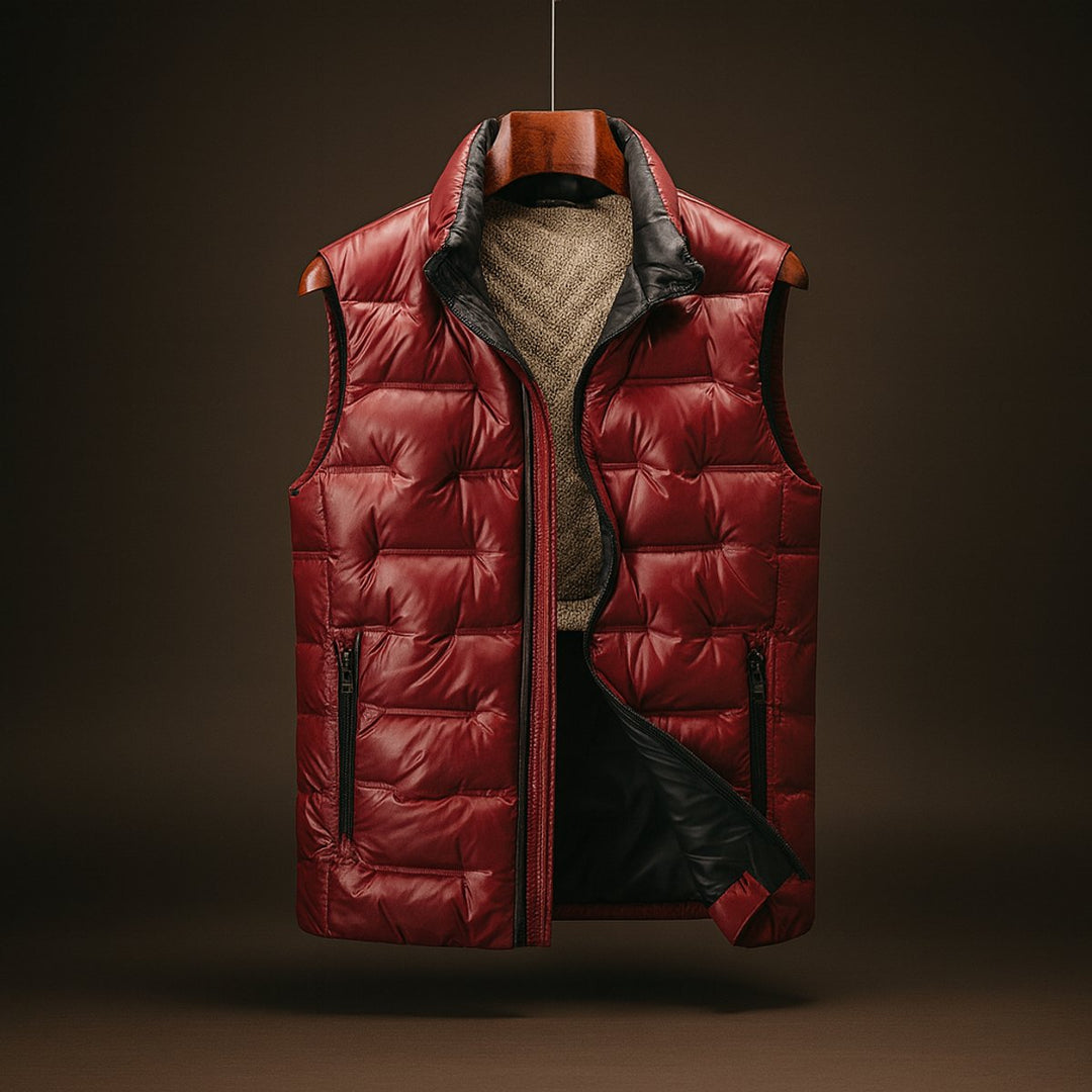 Archie | Mens Zip Hoodies Duck Down Quilted Insulated Gilet Vest