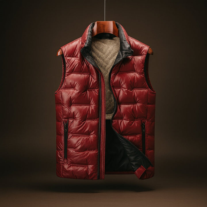 Archie | Mens Zip Hoodies Duck Down Quilted Insulated Gilet Vest