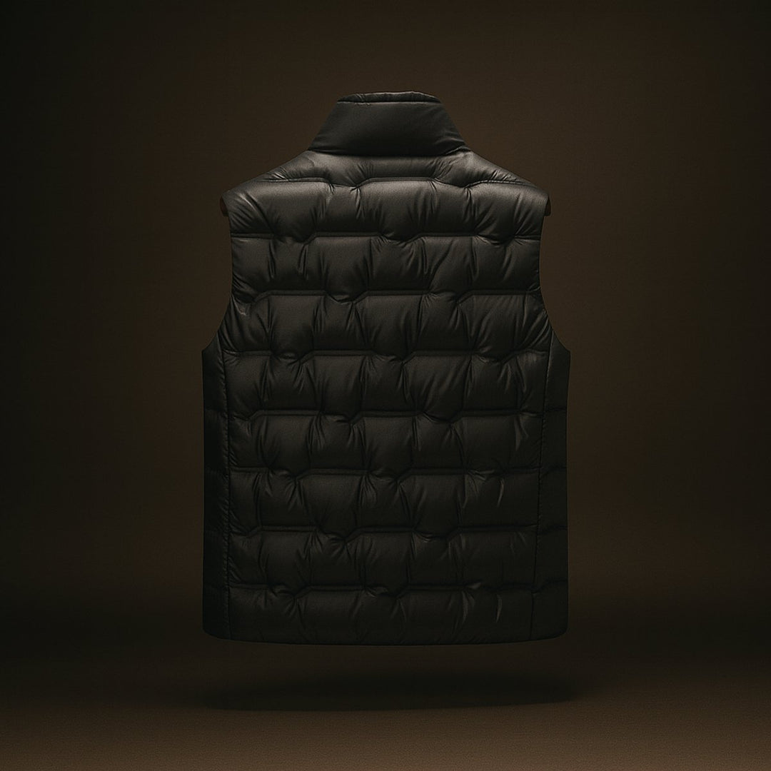 Archie | Mens Zip Hoodies Duck Down Quilted Insulated Gilet Vest