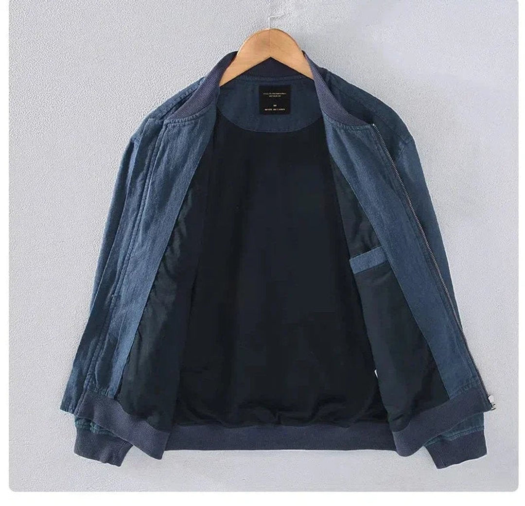 Alfie | Men's Zip-Up Bomber Jacket Ribbed-Cuff Casual Coat