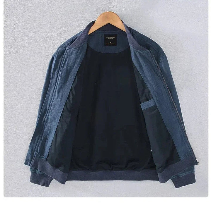 Alfie | Men's Zip-Up Bomber Jacket Ribbed-Cuff Casual Coat
