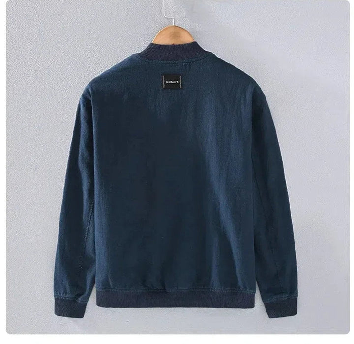 Alfie | Men's Zip-Up Bomber Jacket Ribbed-Cuff Casual Coat