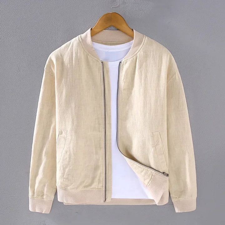 Alfie | Men's Zip-Up Bomber Jacket Ribbed-Cuff Casual Coat