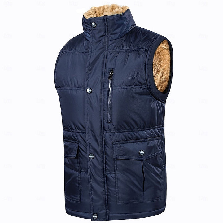 Cooper | Men's Sherpa Lined Puffer Gilet Full Zip Body Warmer