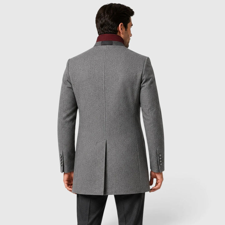 Dylan | Men's Double-Breasted Trench Coat Wool Blend Wide Lapels