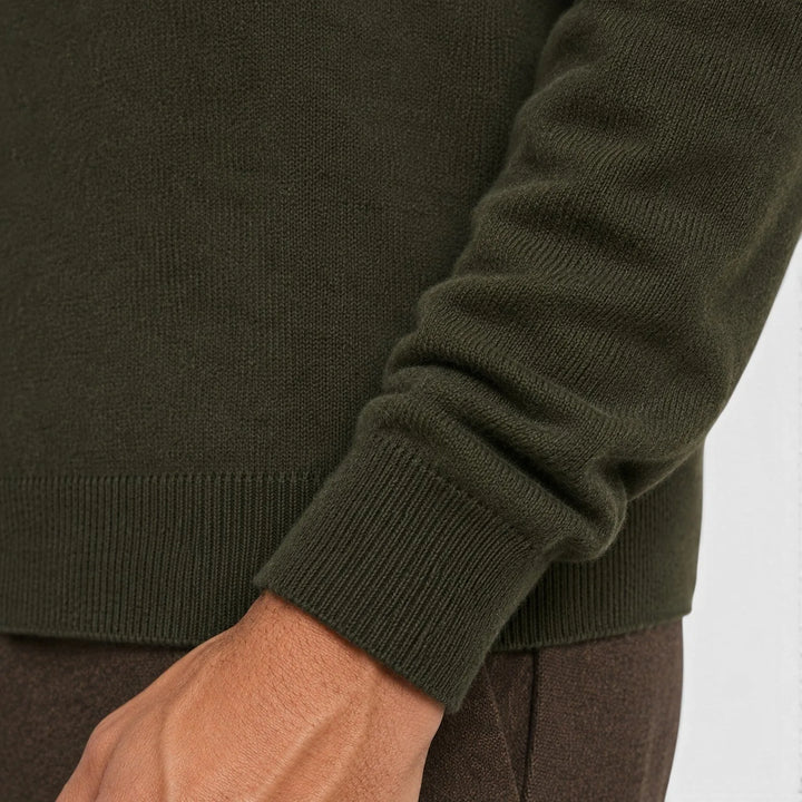 Finley | Men's Zip-Up Fleece Sweatshirt Stand Collar Slim Fit