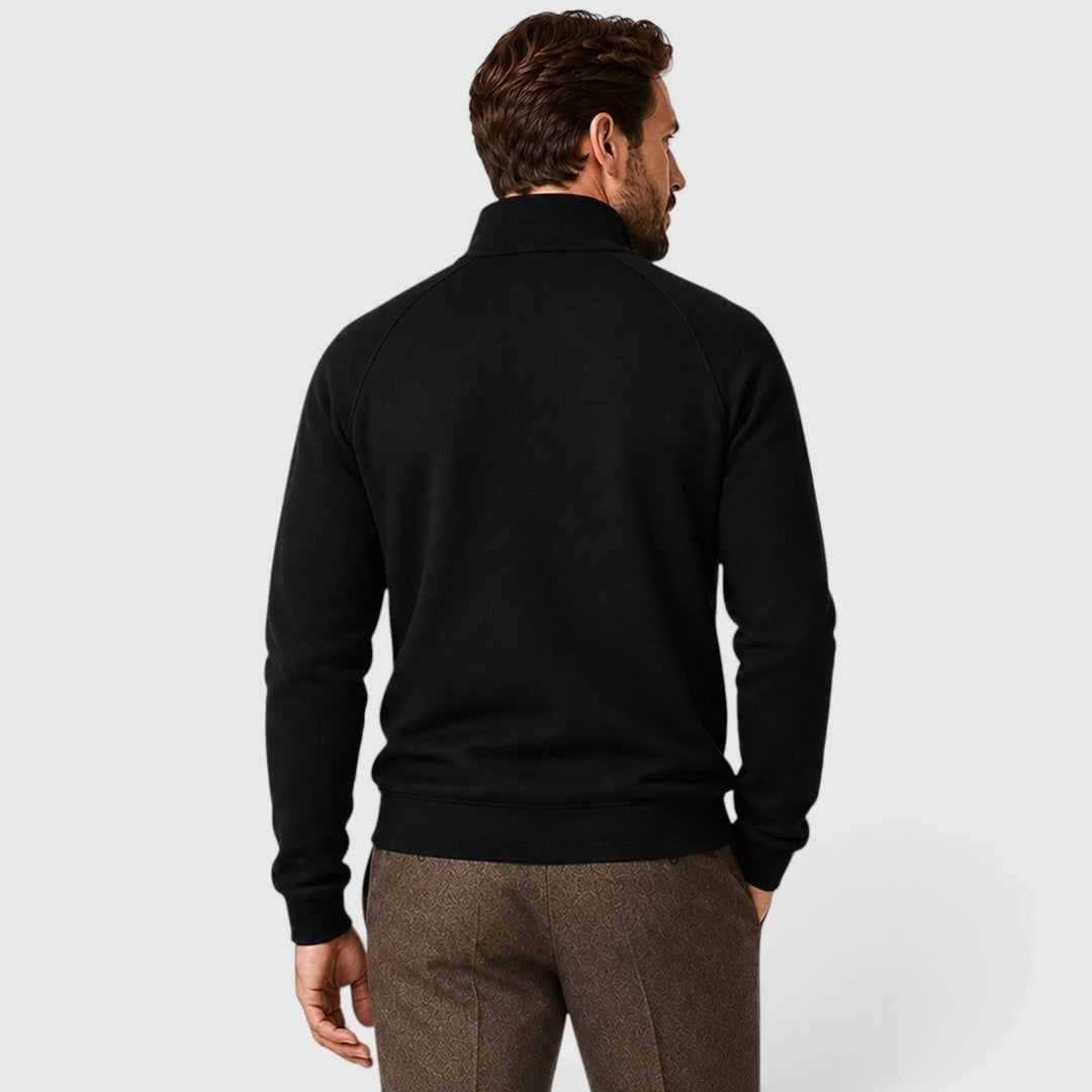 Finley | Men's Zip-Up Fleece Sweatshirt Stand Collar Slim Fit