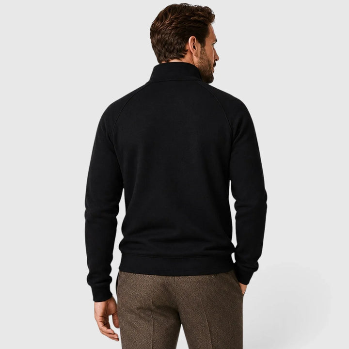 Finley | Men's Zip-Up Fleece Sweatshirt Stand Collar Slim Fit
