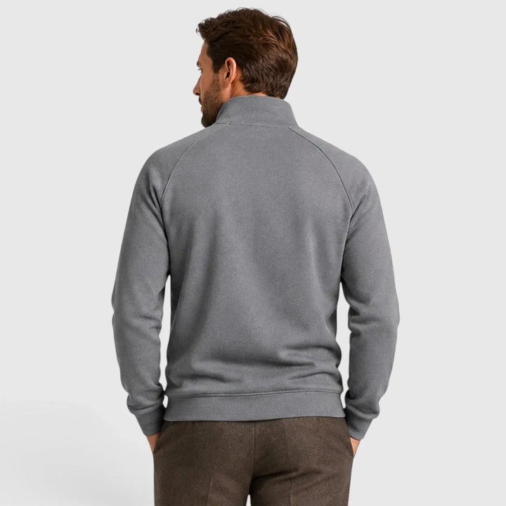 Finley | Men's Zip-Up Fleece Sweatshirt Stand Collar Slim Fit