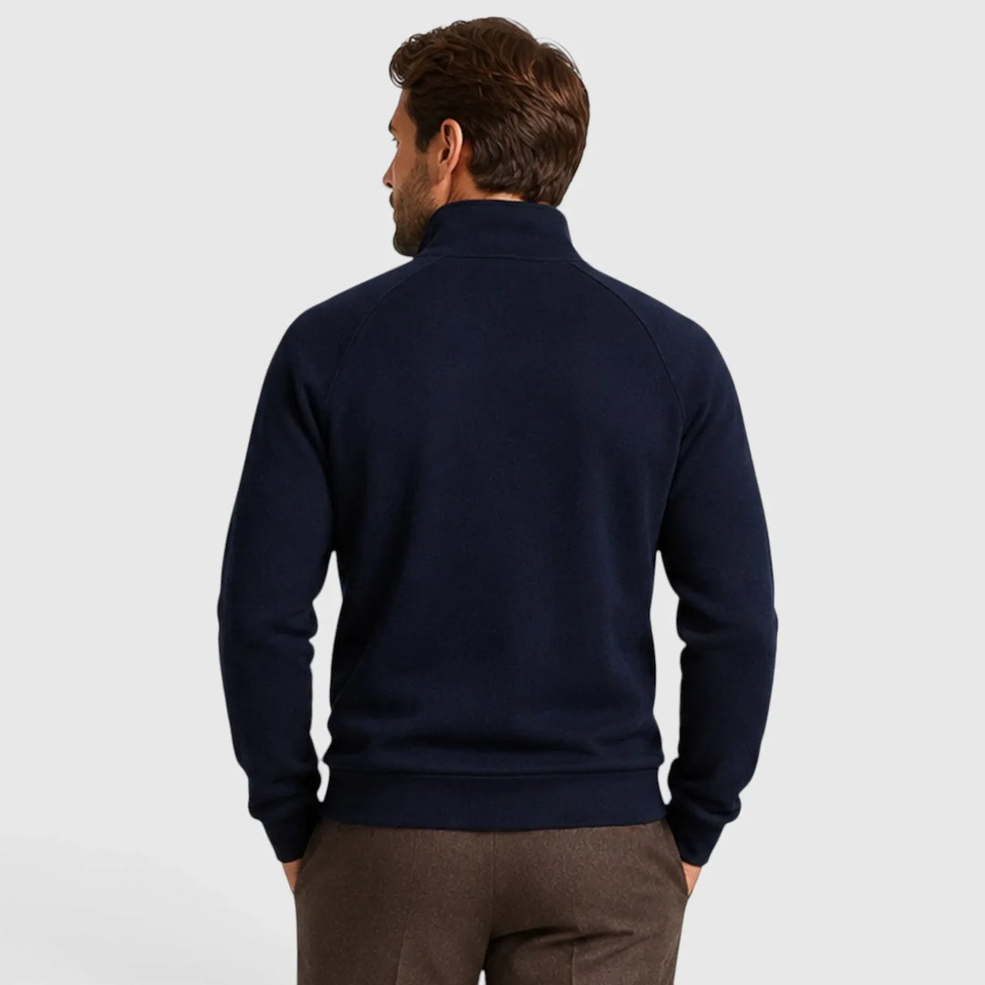Finley | Men's Zip-Up Fleece Sweatshirt Stand Collar Slim Fit