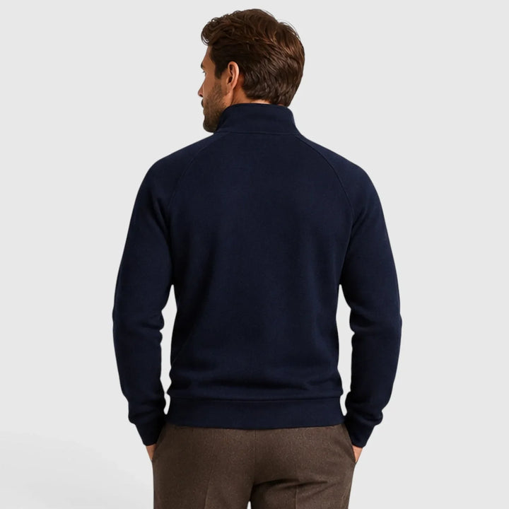Finley | Men's Zip-Up Fleece Sweatshirt Stand Collar Slim Fit