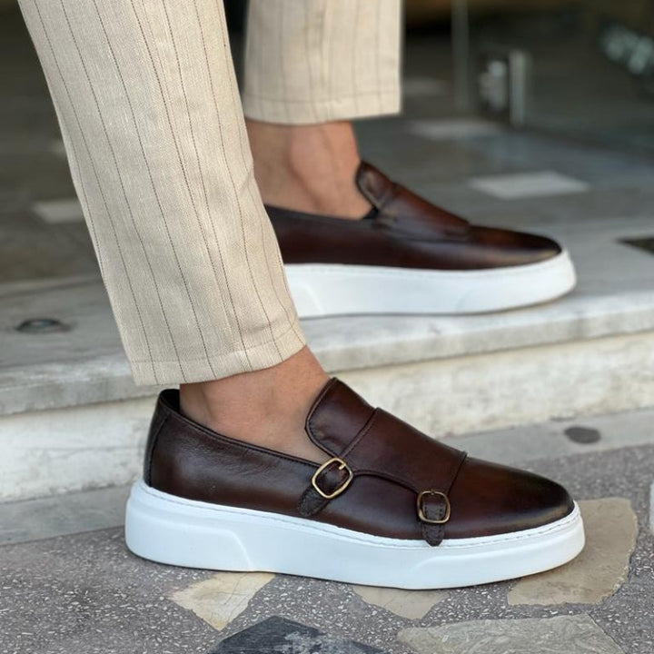 Jack | Men's Leather Buckle Loafers Slip-On Soft Insole