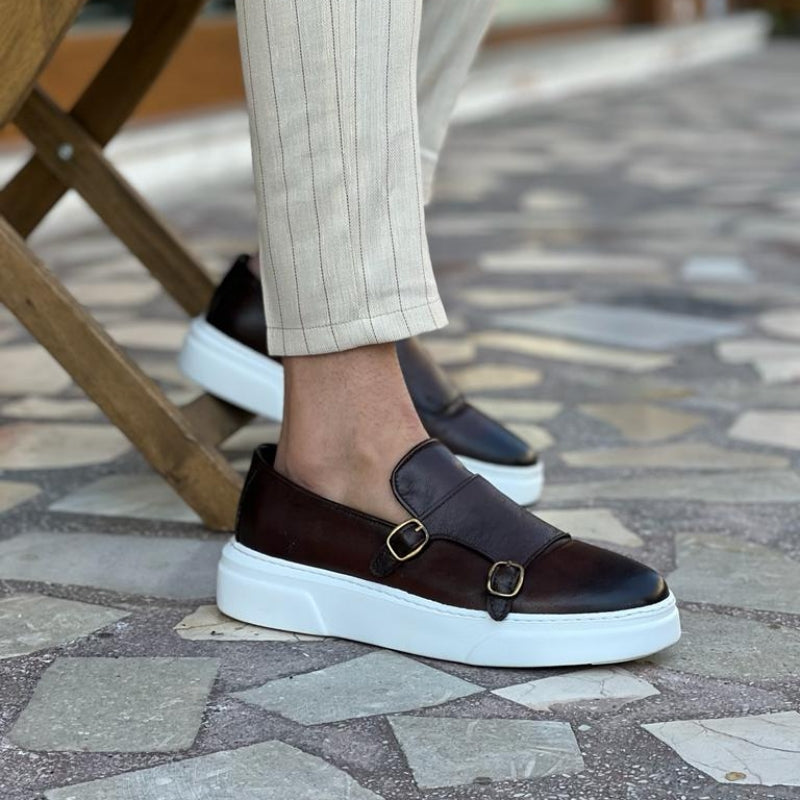 Jack | Men's Leather Buckle Loafers Slip-On Soft Insole