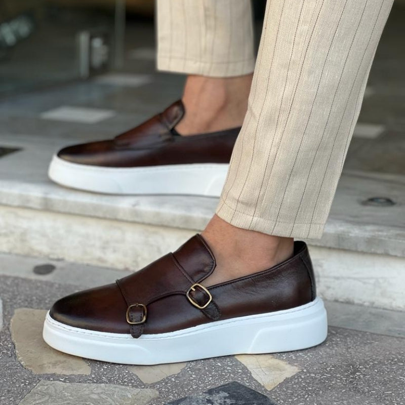 Jack | Men's Leather Buckle Loafers Slip-On Soft Insole