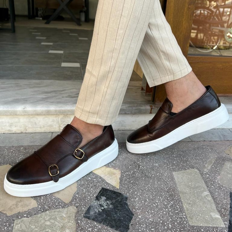 Jack | Men's Leather Buckle Loafers Slip-On Soft Insole