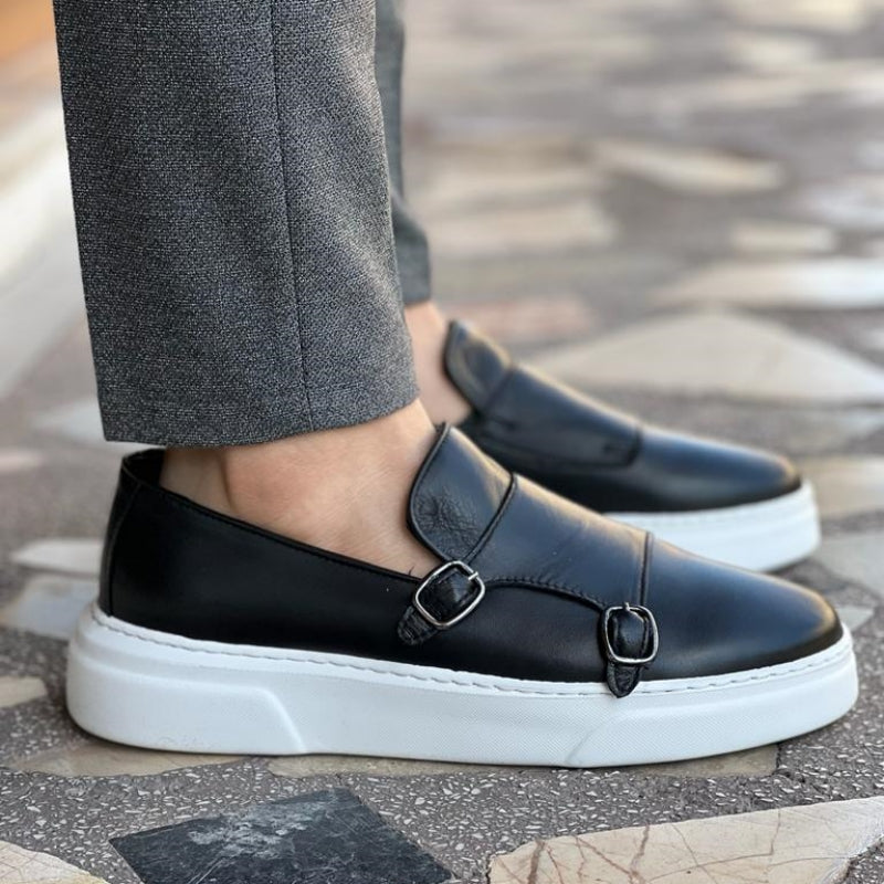 Jack | Men's Leather Buckle Loafers Slip-On Soft Insole