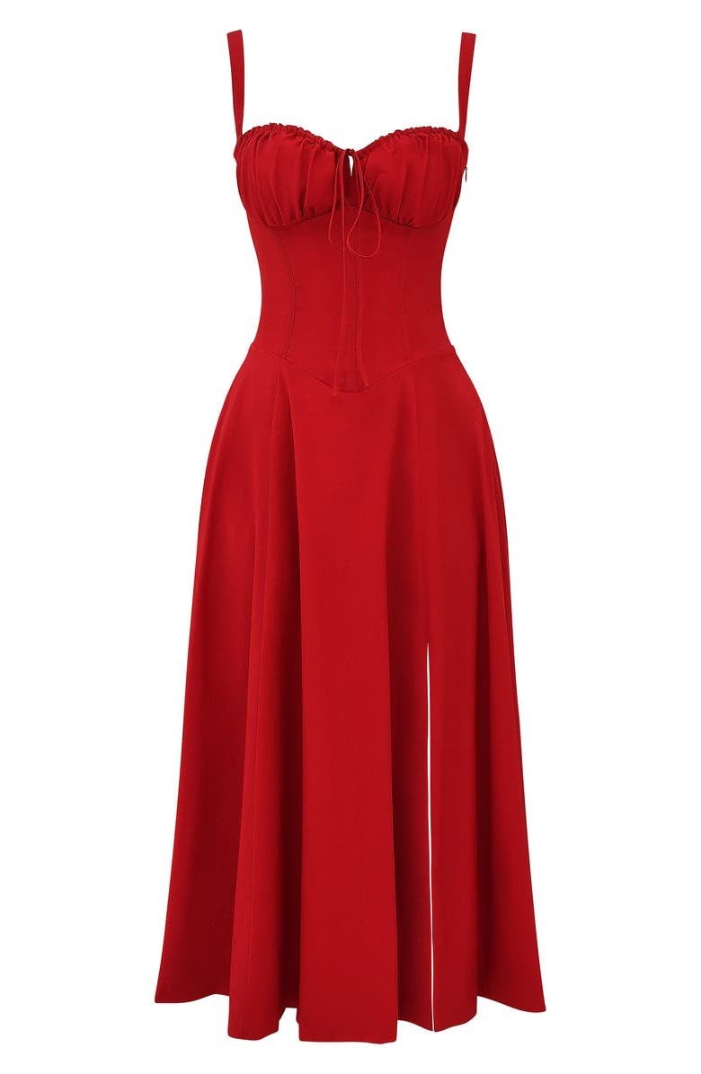 Seraphina Corset Midi Dress, Elegant Figure-Flattering Style
