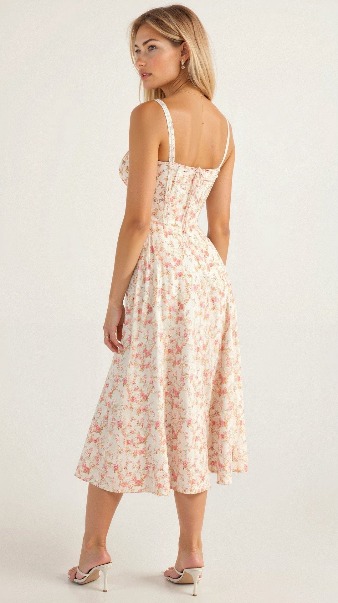 Seraphina Corset Midi Dress, Elegant Figure-Flattering Style