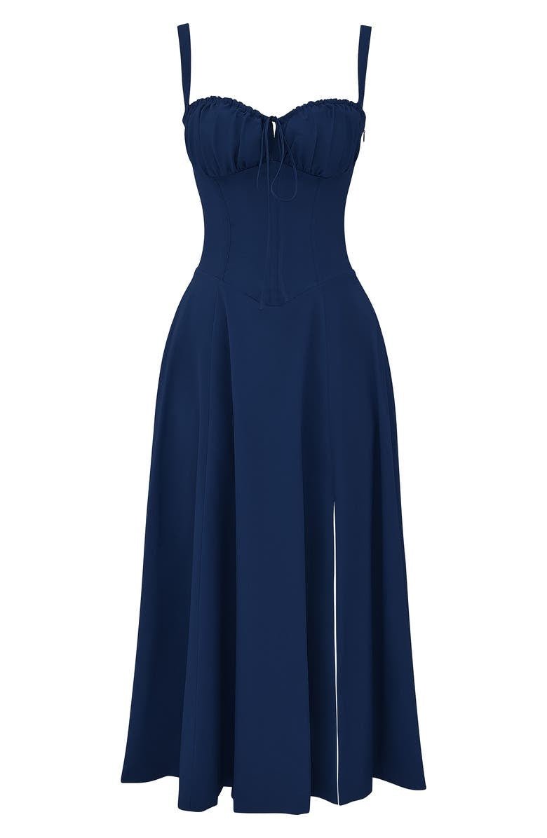 Seraphina Corset Midi Dress, Elegant Figure-Flattering Style