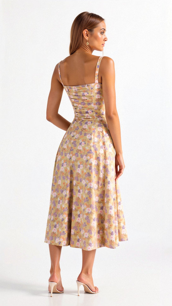Seraphina Corset Midi Dress, Elegant Figure-Flattering Style