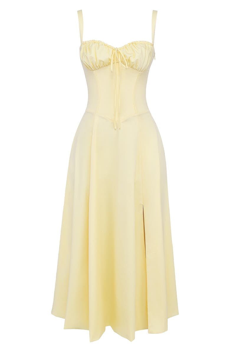 Seraphina Corset Midi Dress, Elegant Figure-Flattering Style