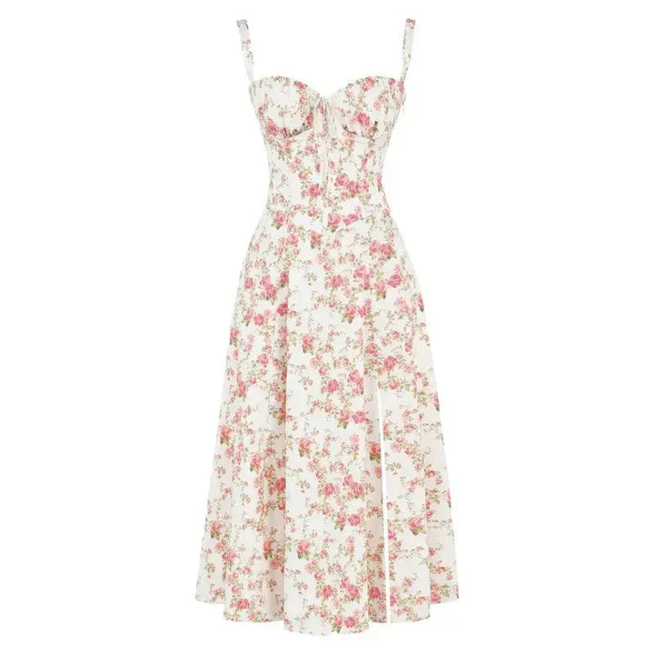 Seraphina Corset Midi Dress, Elegant Figure-Flattering Style