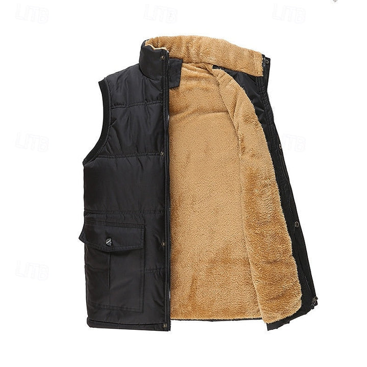 Cooper | Men's Sherpa Lined Puffer Gilet Full Zip Body Warmer