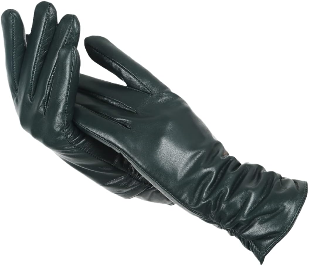 Women’s Leather Gloves – Soft Lined Winter Accessory for Elegant Cold-Weather Wear