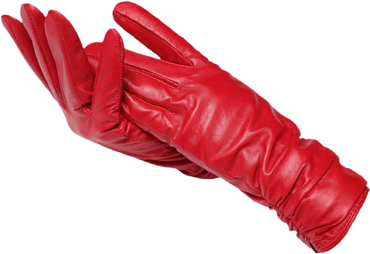 Women’s Leather Gloves – Soft Lined Winter Accessory for Elegant Cold-Weather Wear