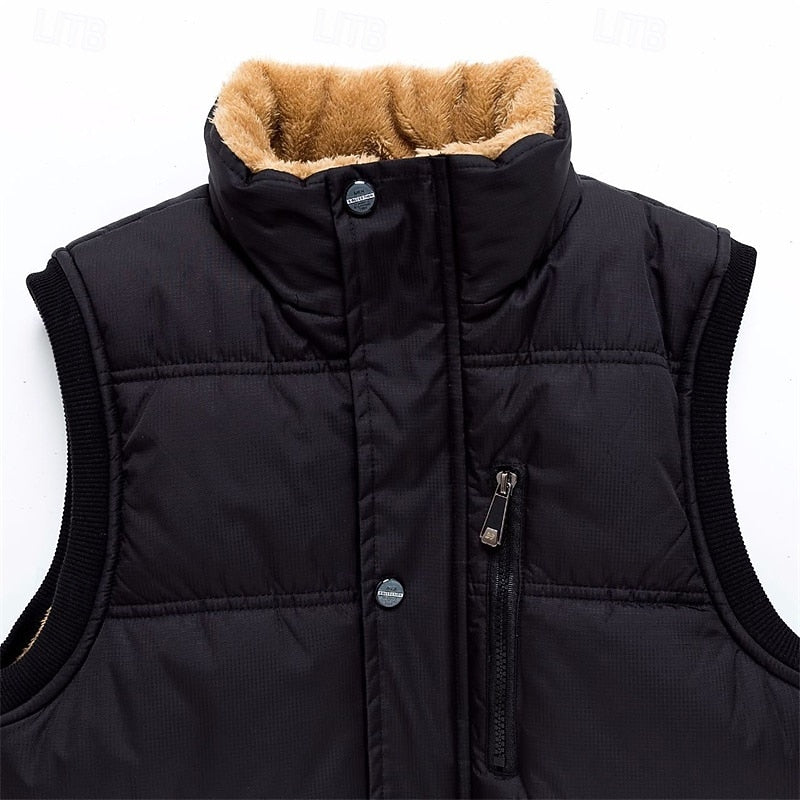 Cooper | Men's Sherpa Lined Puffer Gilet Full Zip Body Warmer