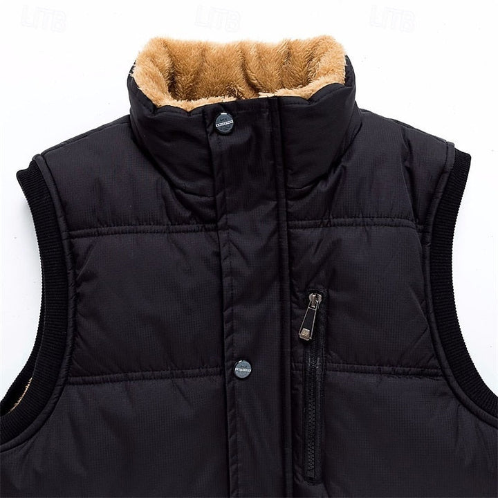 Cooper | Men's Sherpa Lined Puffer Gilet Full Zip Body Warmer