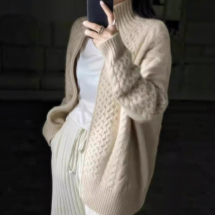 Women’s Long Sleeve Zip Knit Jacket