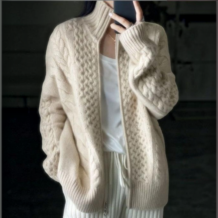 Women’s Long Sleeve Zip Knit Jacket