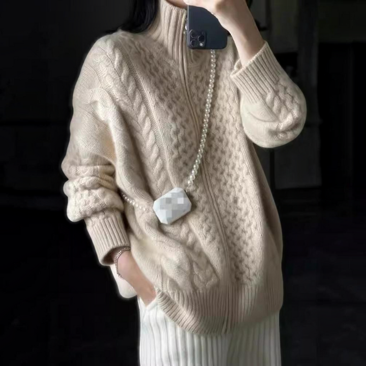 Women’s Long Sleeve Zip Knit Jacket