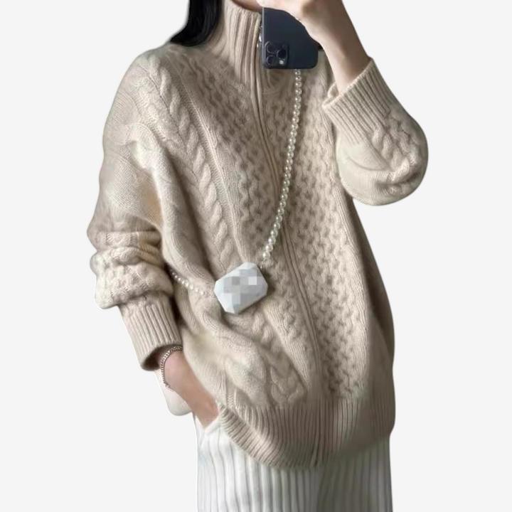 Women’s Long Sleeve Zip Knit Jacket