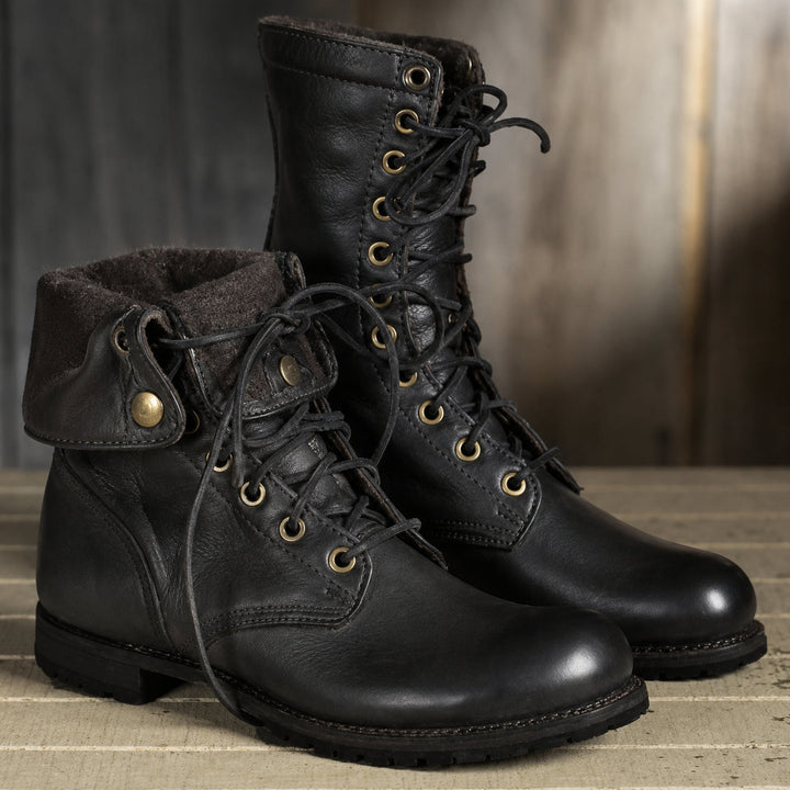 Eliza | Women's Warm Lined Lace-Up Boots Rubber Grip Sole