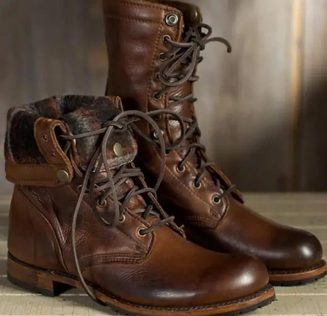 Eliza | Women's Warm Lined Lace-Up Boots Rubber Grip Sole