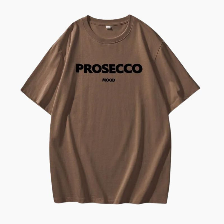 Helena | Women's Oversized Prosecco Slogan T-Shirt Cotton
