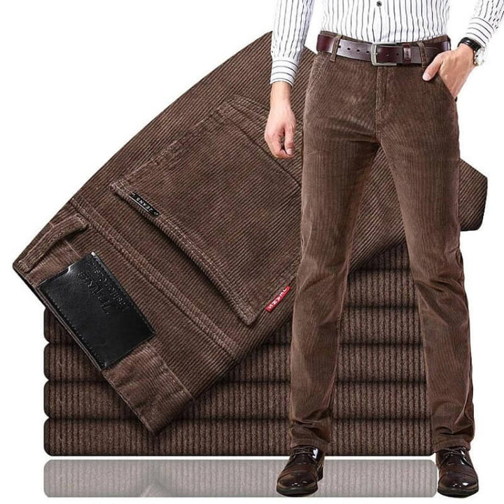 Reinhard | Men's Corduroy Trousers Straight Leg Classic Fit