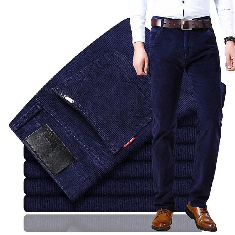 Reinhard | Men's Corduroy Trousers Straight Leg Classic Fit