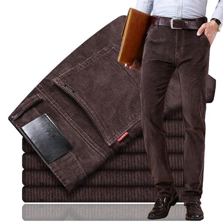 Reinhard | Men's Corduroy Trousers Straight Leg Classic Fit