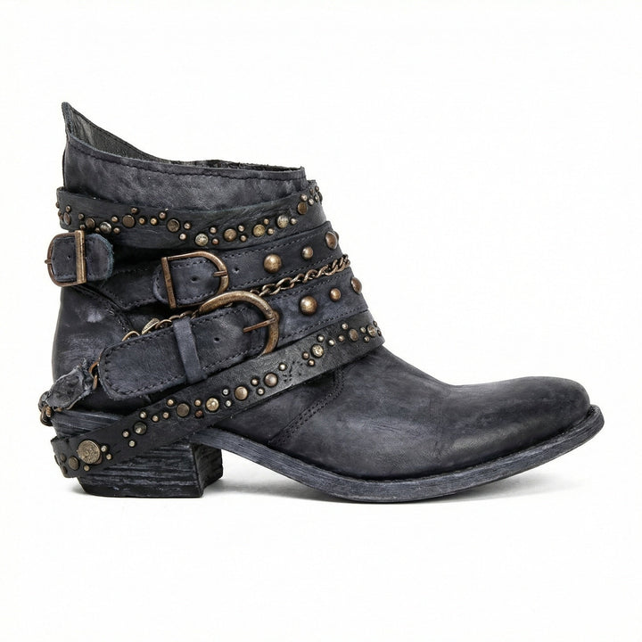 Evelyn | Women's Vintage-Style Chain Detail Boots Supportive Fit