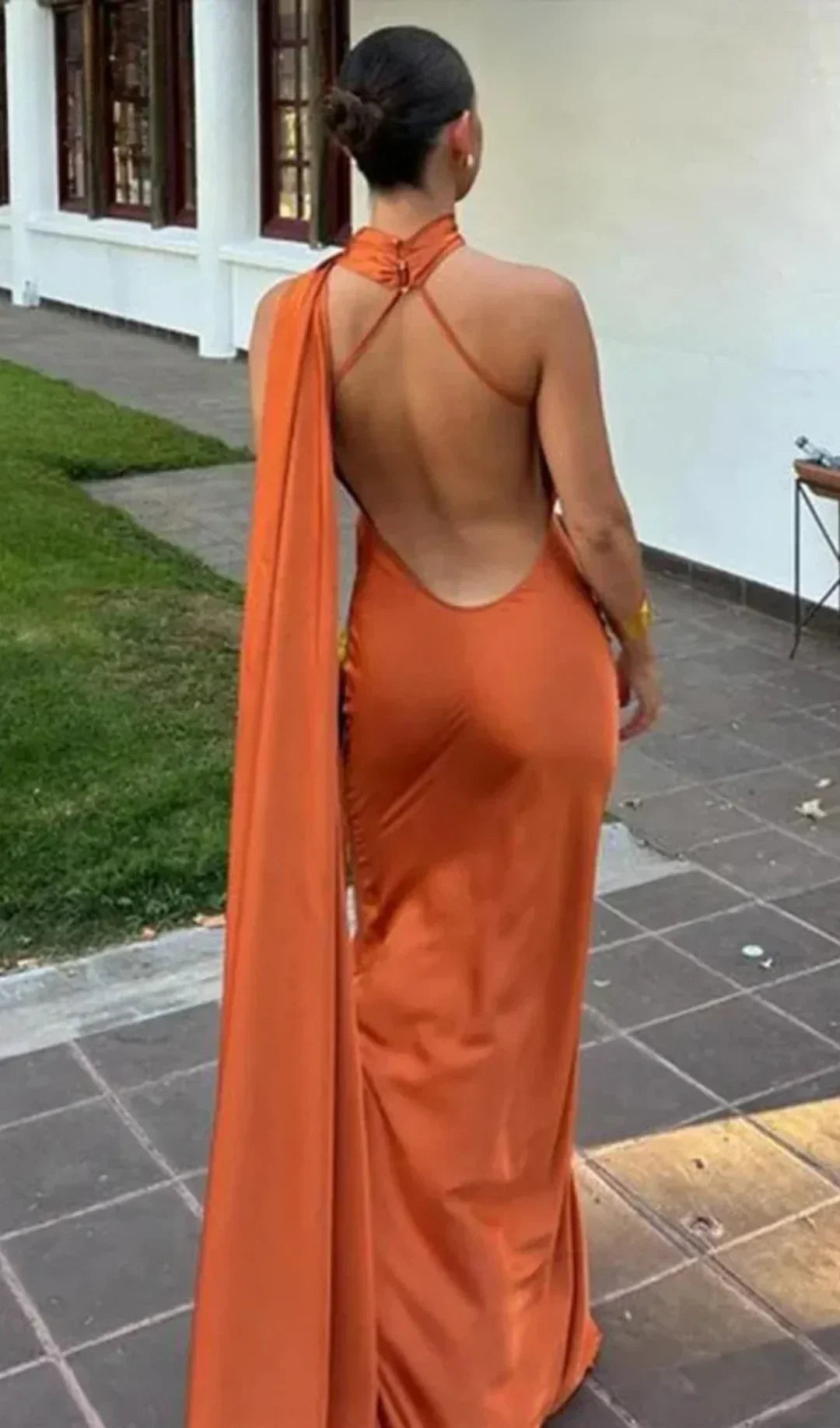Rowena | Women's Draped One-Shoulder Maxi Dress Asymmetric Strap