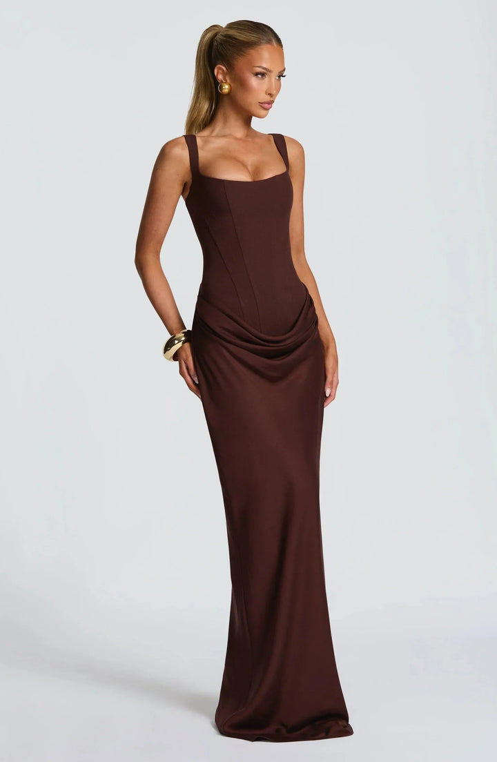 Zoe | Women's Backless Bodycon Maxi Dress Long Evening Gown