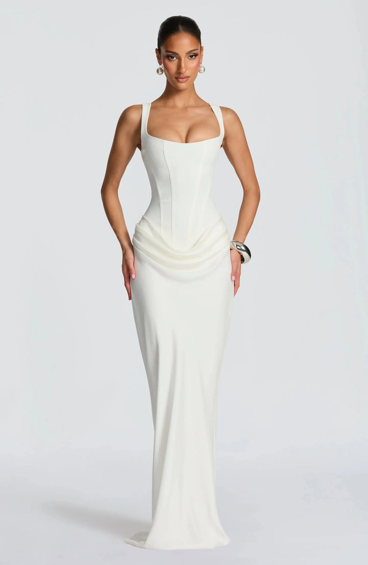 Zoe | Women's Backless Bodycon Maxi Dress Long Evening Gown